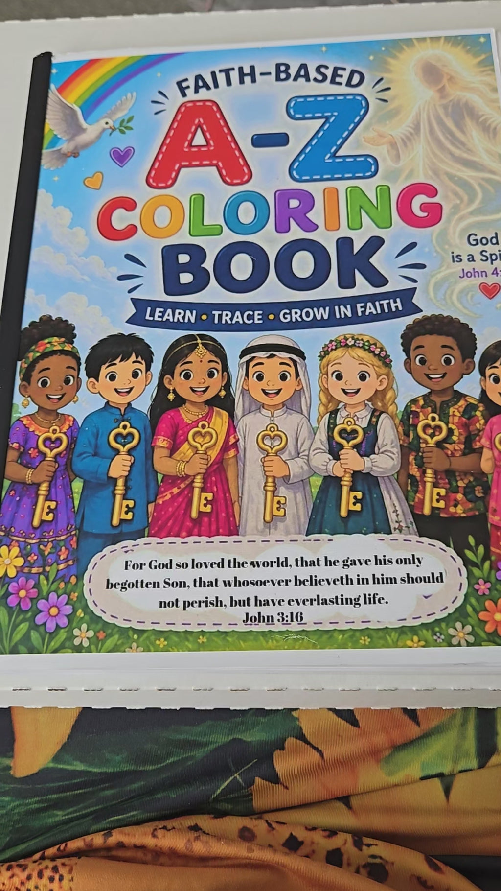 Faith Based A-Z Activity Coloring Book