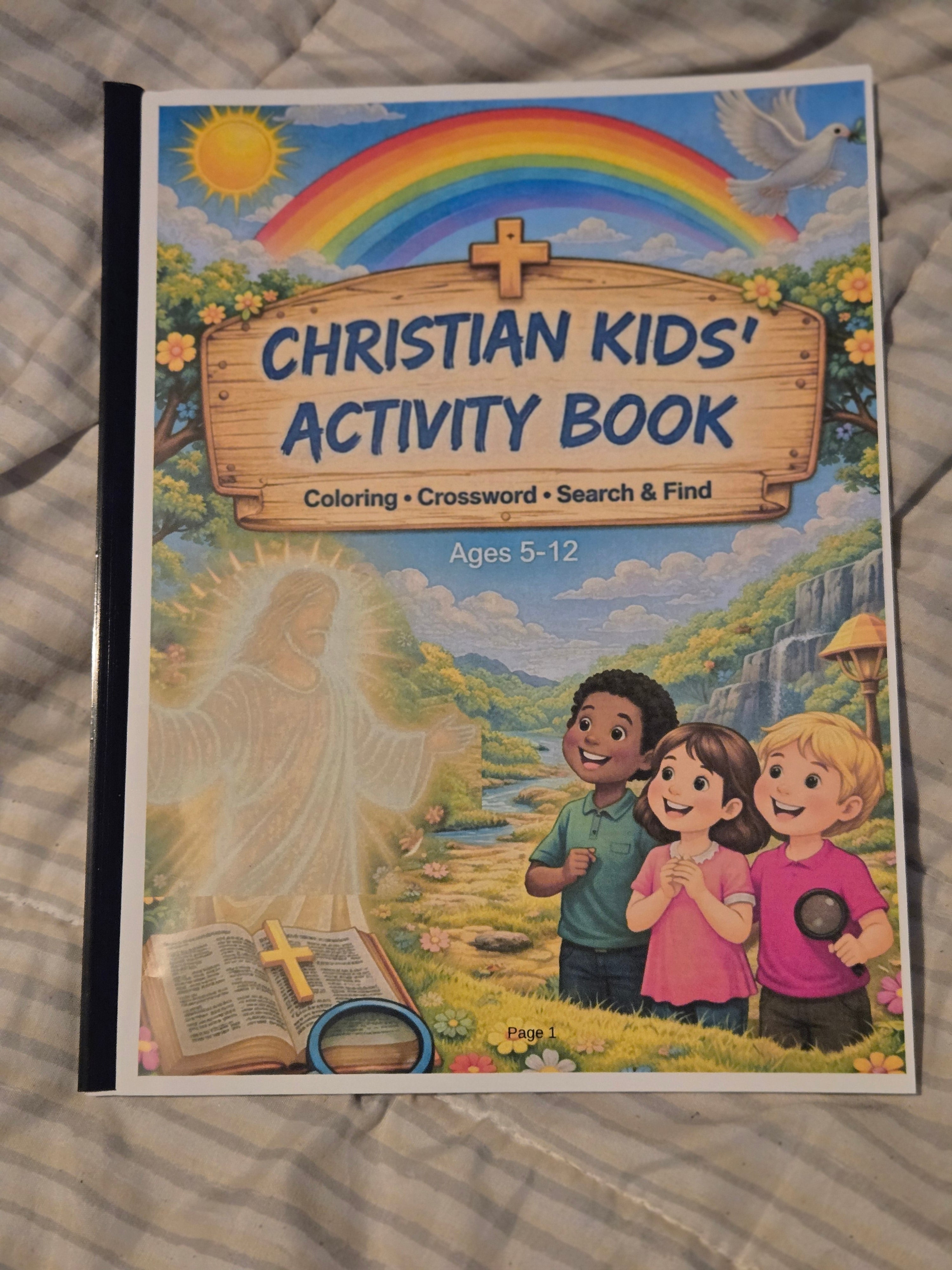 Christian Kids Activity Book | Faith Based Fun Ages 5-12