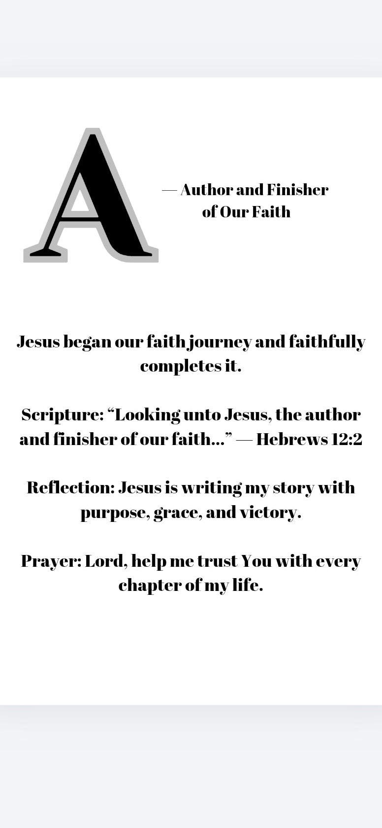 Don’t Need a Plan B Jesus is My A–Z”